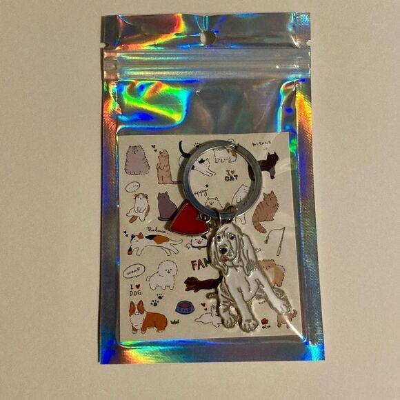 Basset Hound Dog Keychain - Picture 2 of 3